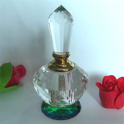 crystal perfume bottles.